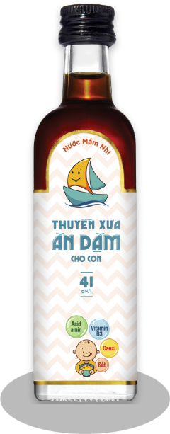 Nước mắm nhĩ Thuyền Xưa Ăn Dặm 41 độ đạm 65ml